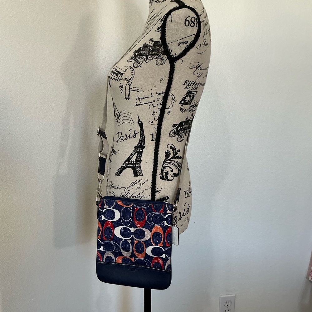 Coach Stylish Multicolor Adjustable Crossbody Bag - image 6